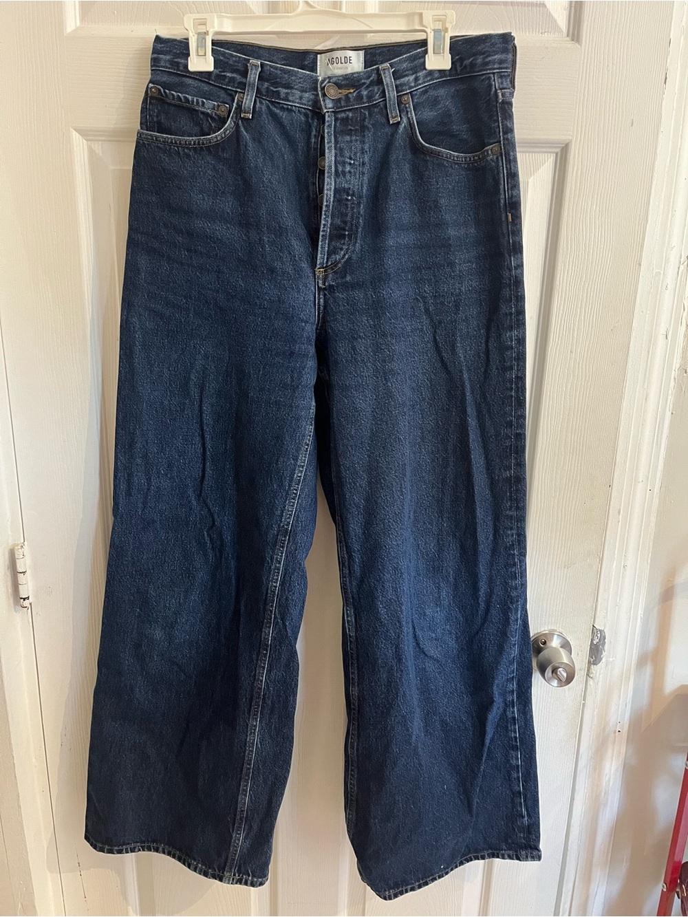 AGOLDE Jeans Dark Wash Denim Wide Leg Dame size 29 - Picture 2 of 8